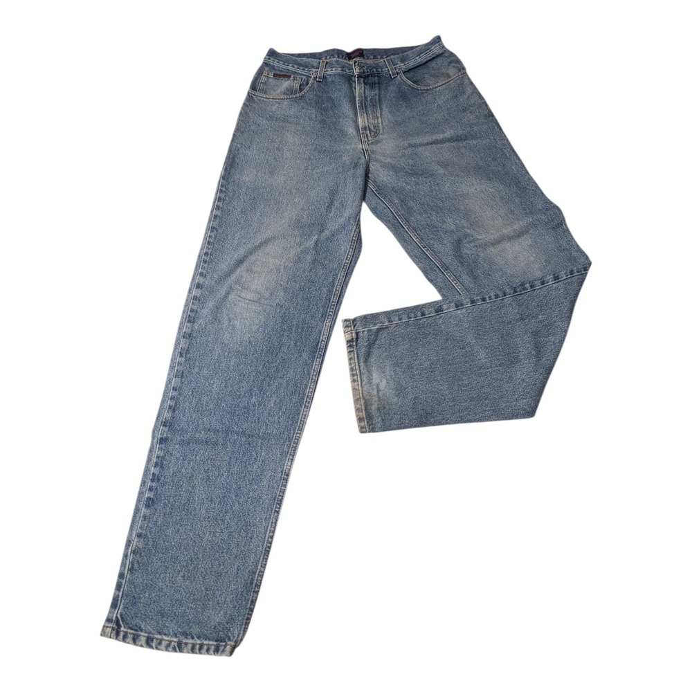 Tommy Jeans‎ Hilfiger Freedom Jeans Mens 34x34 Blue Denim Logo Vintage